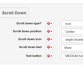 Using the 'Scroll Down' section